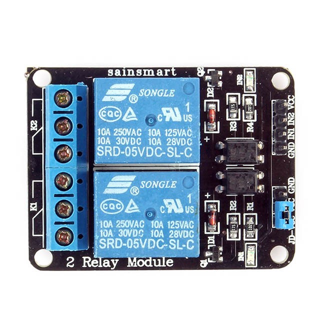 SainSmart 2Channel 5V Relay Module for Arduino DSP AVR PIC ARM 3D Printing, Arduino, Robotics